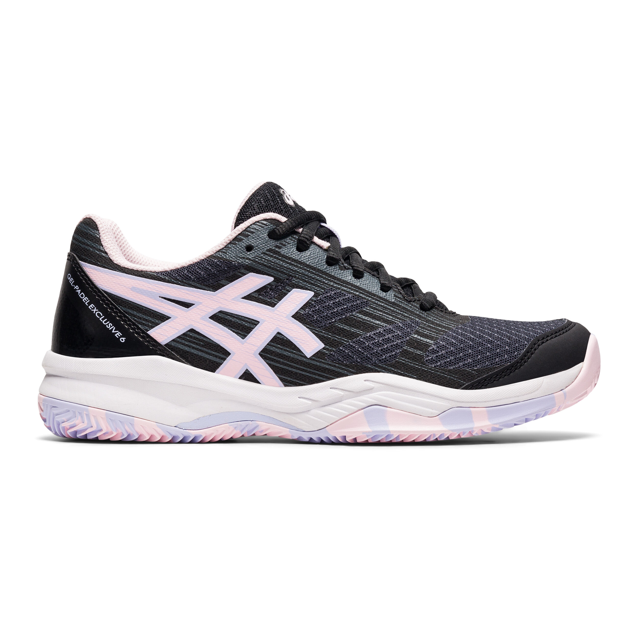 Asics mujer negras y rosas discount