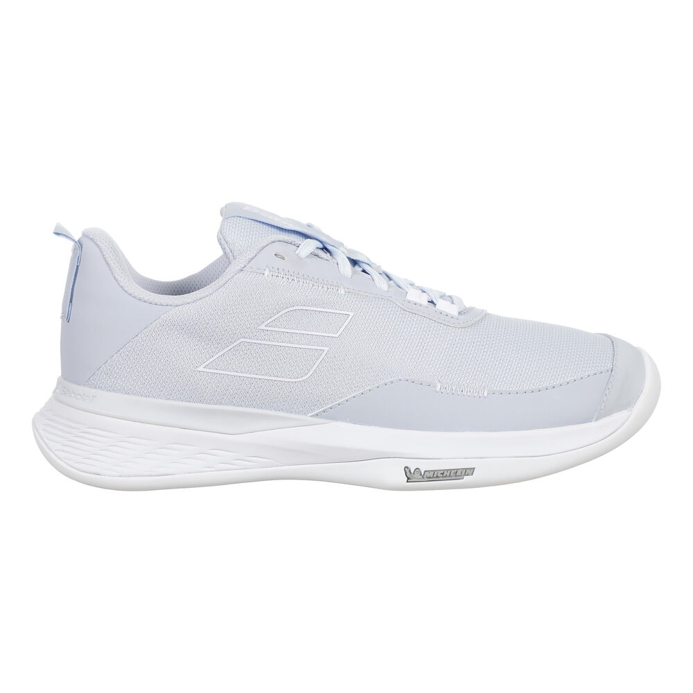 Babolat Sfx Evo Zapatilla Para Pista Cubierta Mujeres-Azul Claro,Blanco