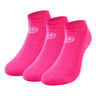 Leana No Show Tech Calcetines Deporte Pack De 3 Mujeres-Rosa,Blanco