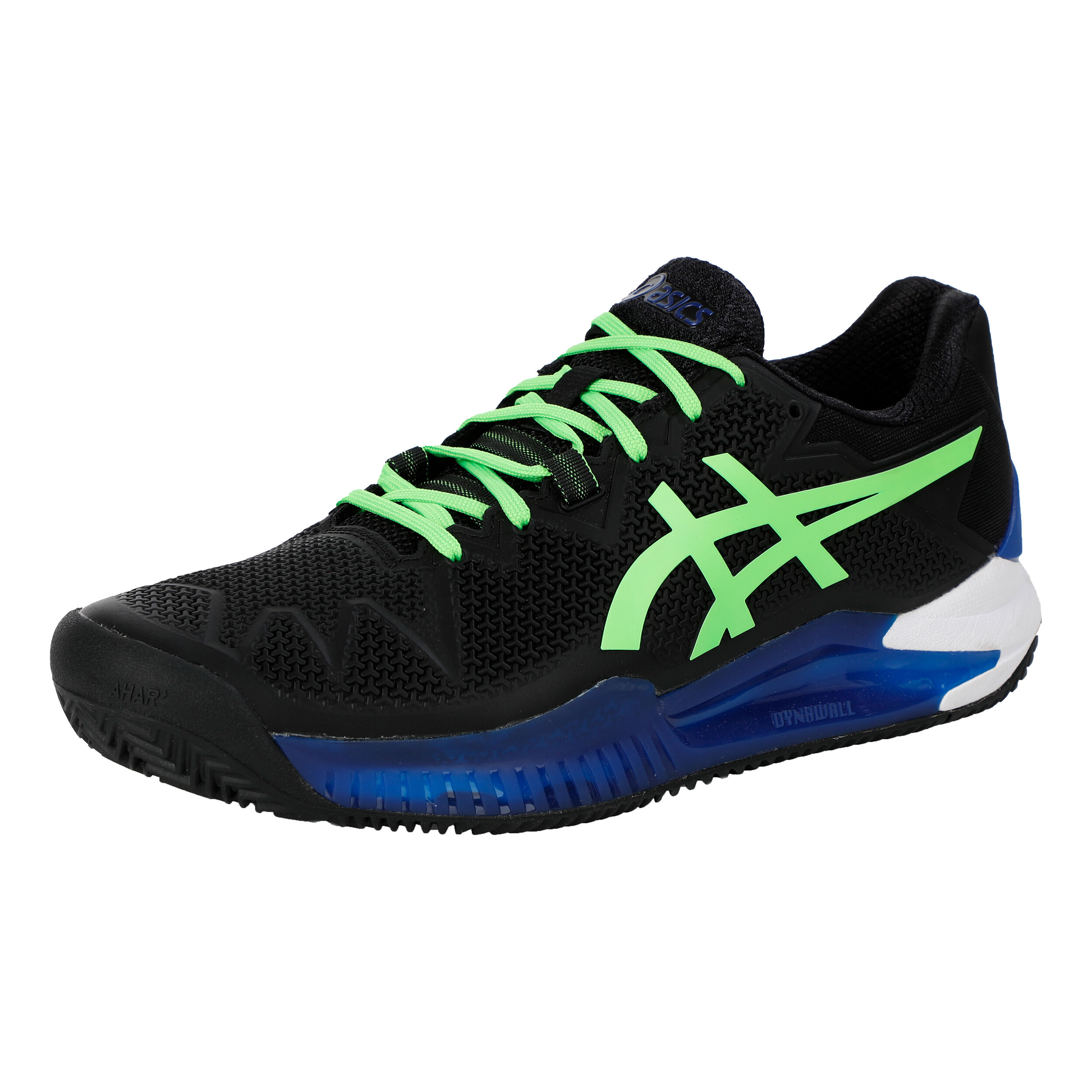 Buy ASICS Gel Resolution 8 Zapatilla Tierra Batida Edicion Especial Hombres Negro Verde Neon online Tennis Point ES