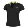 Onyx Sleeves Polo Mujeres - negro, verde