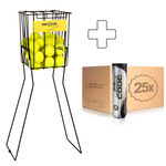 Pelotas De Tenis Balls Unlimited Code Black 4er, 25 Dosen plus Ballkorb