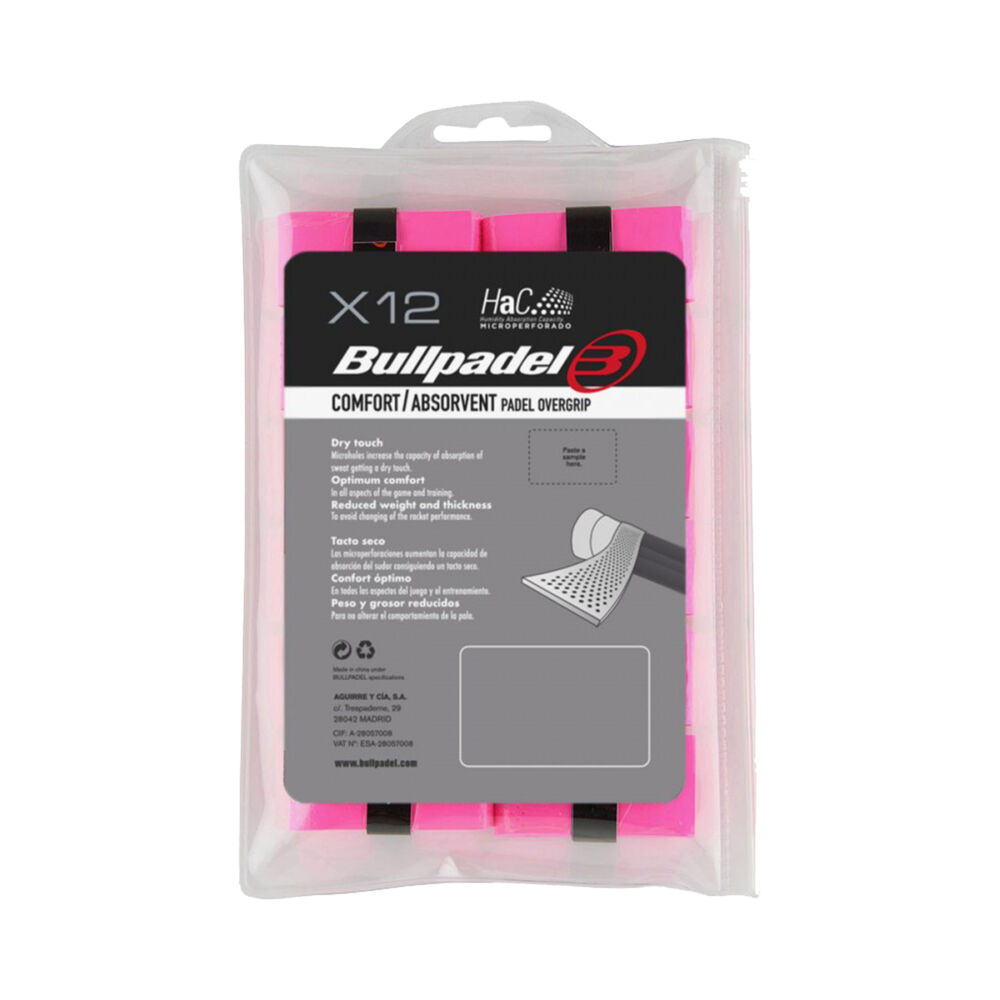 Bullpadel GB-1601 PACK 12 COMFORT ABSORBENT - Rosa