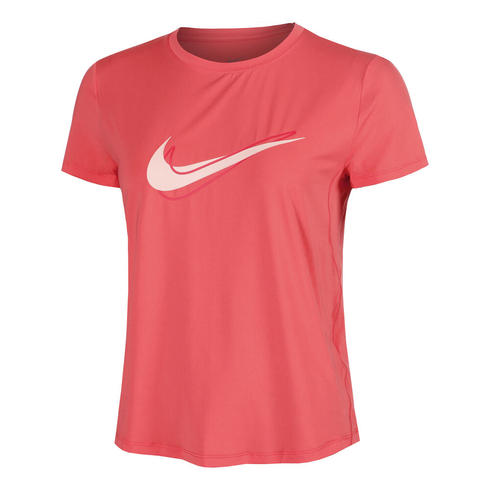 Nike Swoosh Camiseta De Running Mujeres-Coral