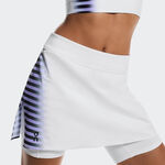 Ropa de tenis On On Court Split Edge Falda Mujeres - blanco, negro