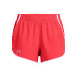 Ropa Under Armour Under Armour Fly By 3in Pantalones Cortos Mujeres-Rojo,Blanco