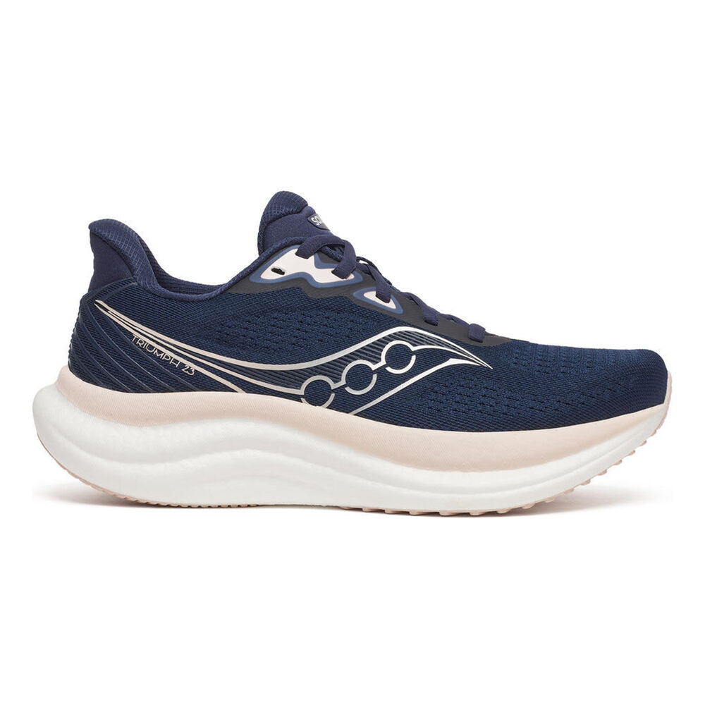 Saucony Triumph 23 Zapatilla Neutral Mujeres - Azul Oscuro, Rosa