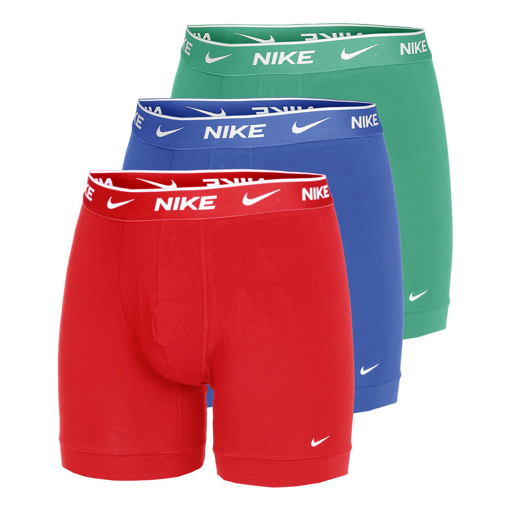 Nike Everyday Cotton Stretch Calzoncillos Tipo Bóxer Pack De 3 Hombres-Multicolor