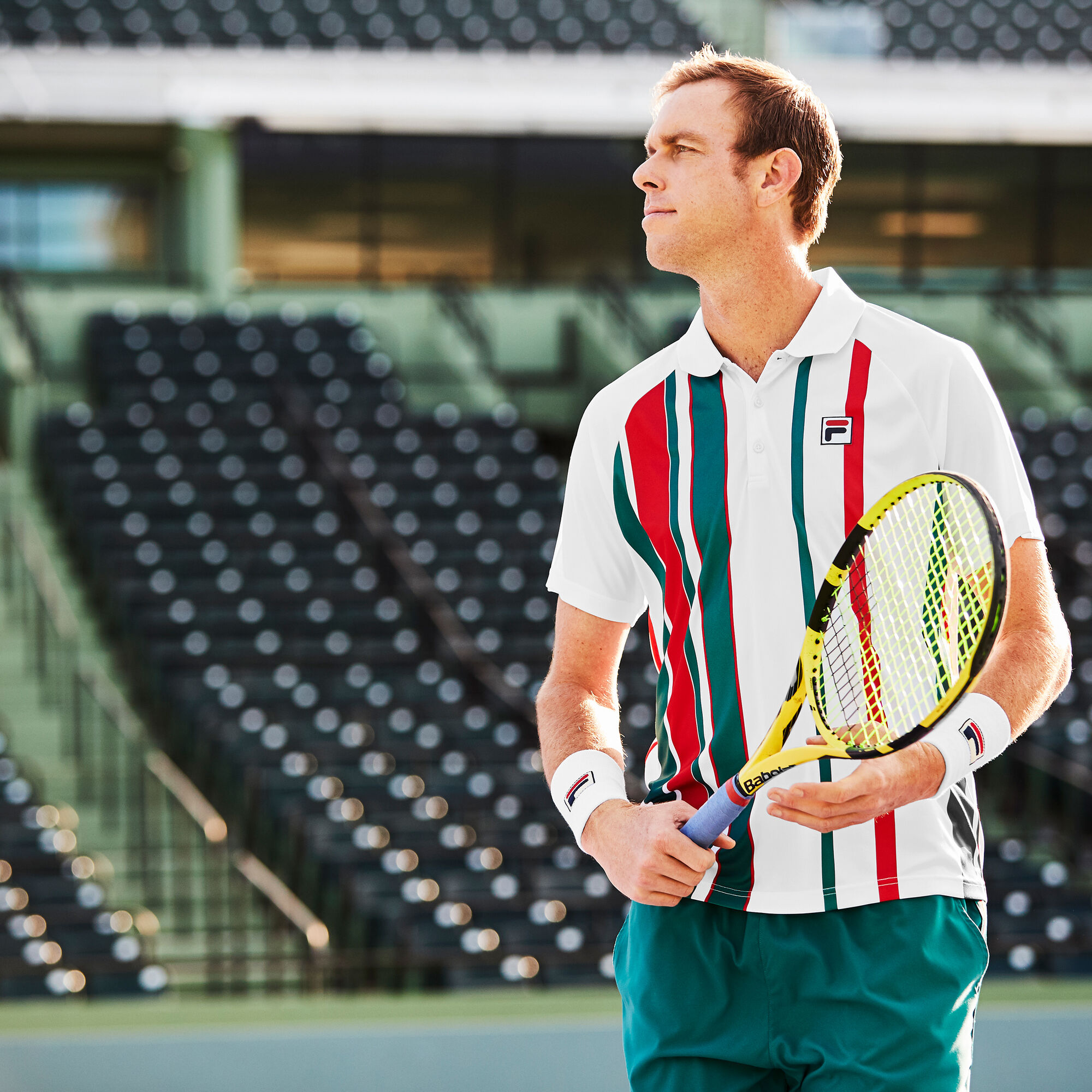 Fila Polo Hombres - Blanco, Rojo compra online | Tennis-Point