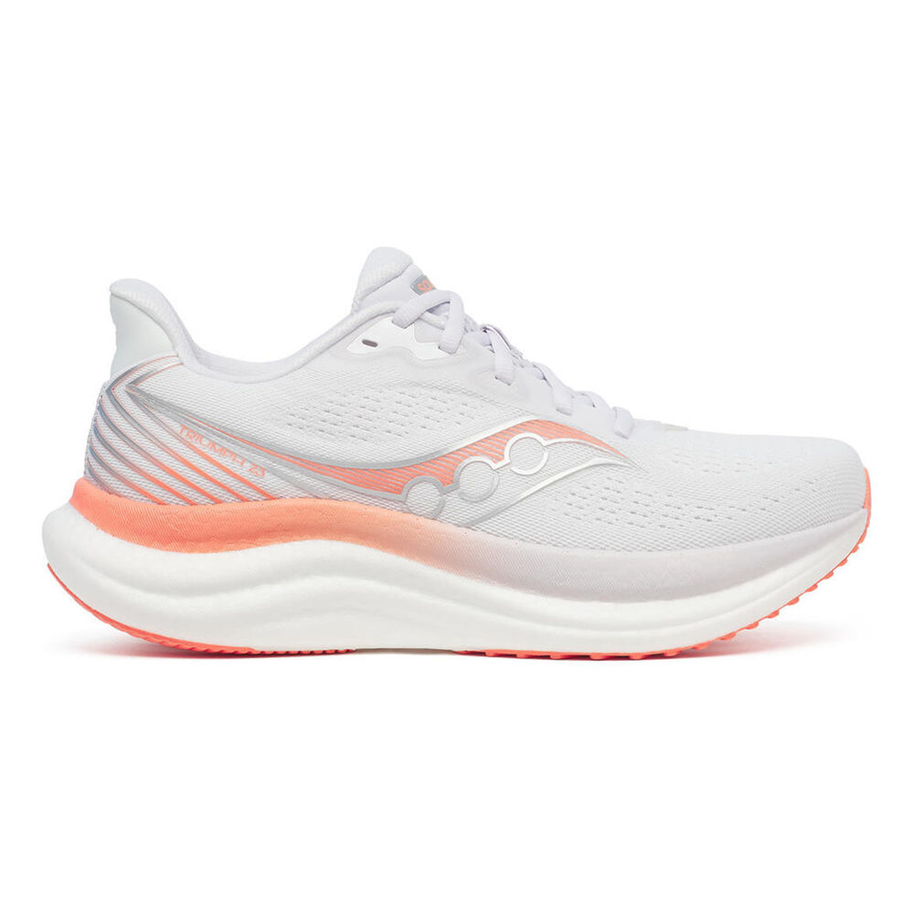 Saucony Triumph 23 Zapatilla Neutral Mujeres - Blanco, Coral