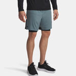Ropa Under Armour Under Armour Tech Vent 2in1 Shorts Hombres-azul-gris