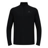 Essential 1/2 Zip Camiseta de running Hombres-negro, negro