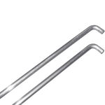 Accesorios de pista Tegra Tegra Barra De Fijaci&oacute;n De Red En Paquete Doble-Plateado