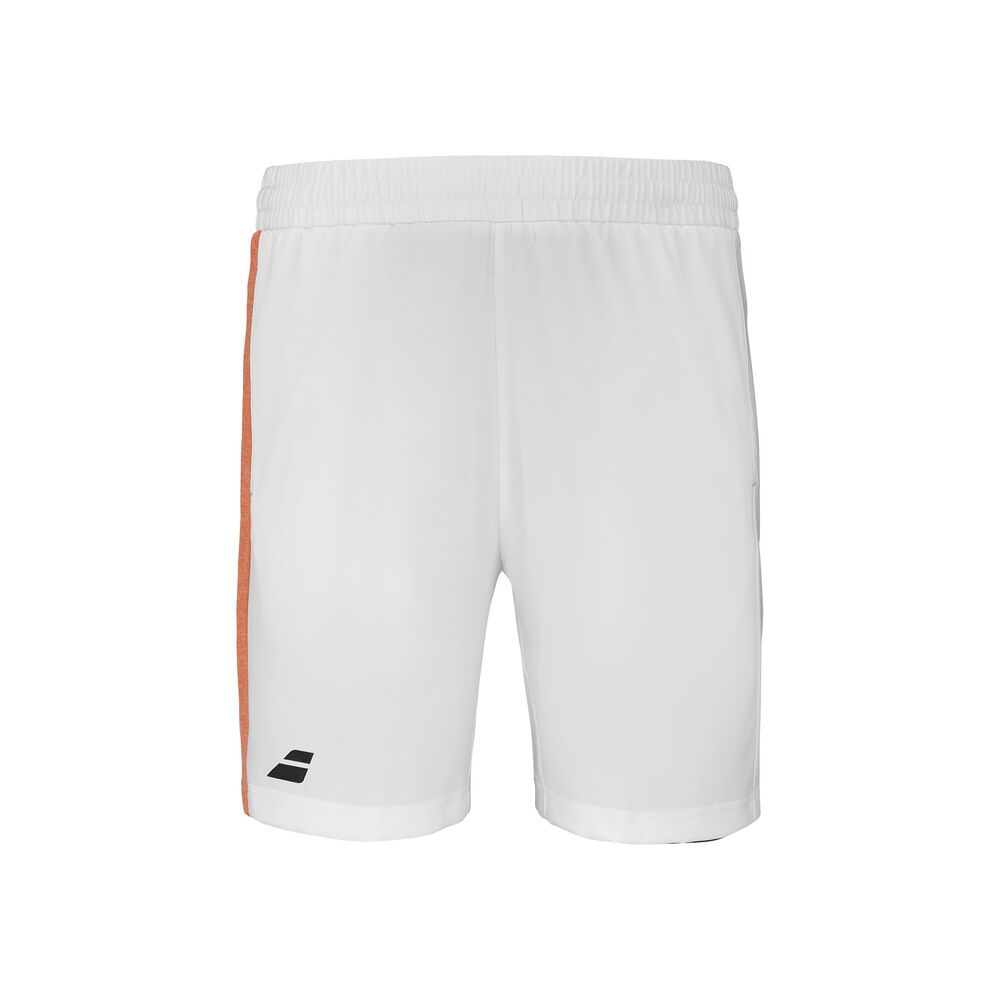 Babolat Play Shorts Chicos-Blanco,Naranja