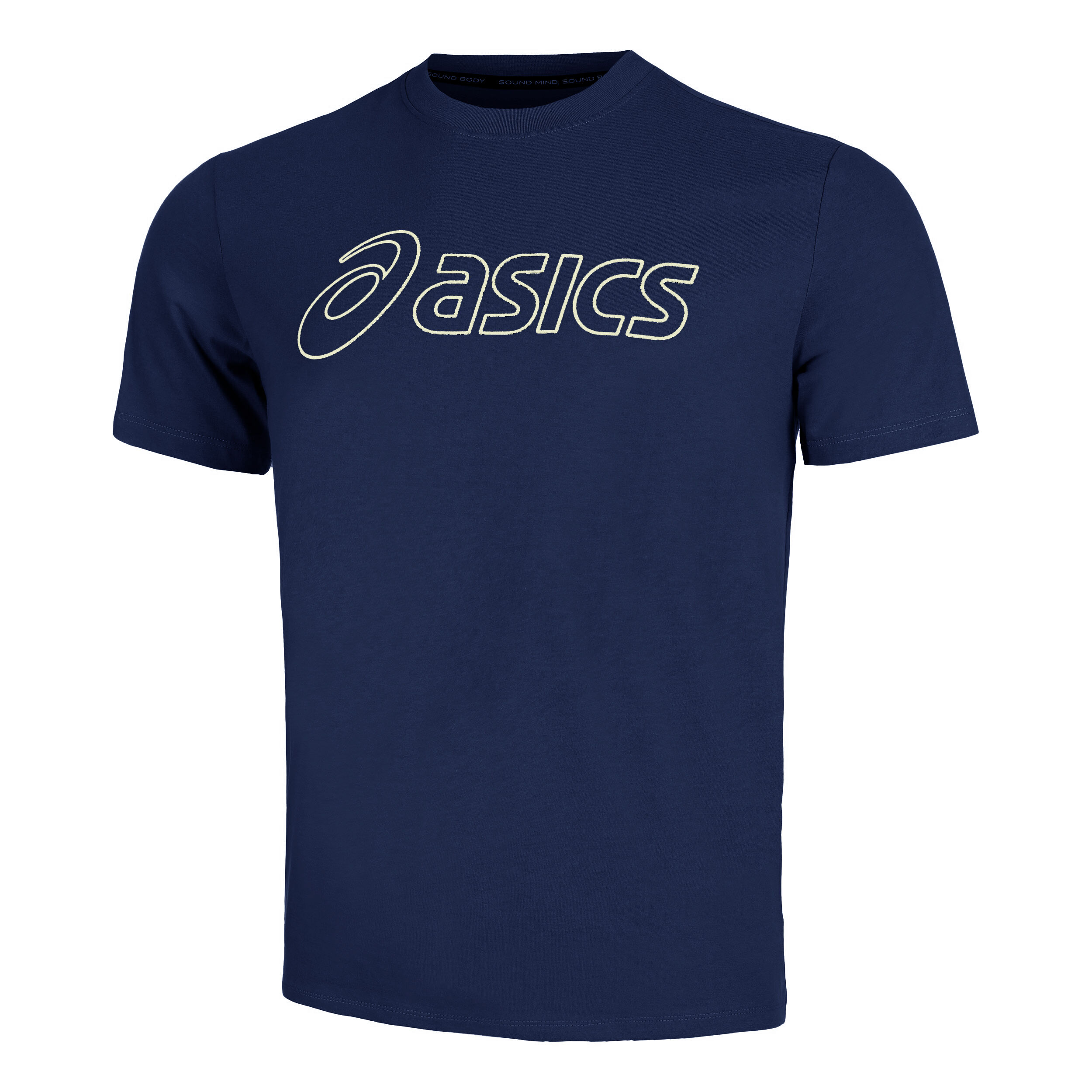 Buy ASICS Logo Camiseta De Manga Corta Hombres Azul Oscuro online Tennis Point ES