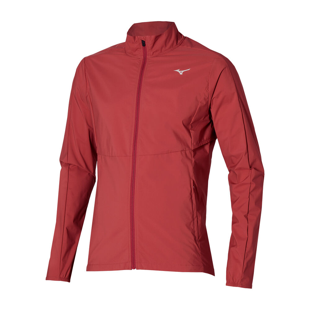 Mizuno Premium Warm Chaqueta Para Correr Hombres - Rojo