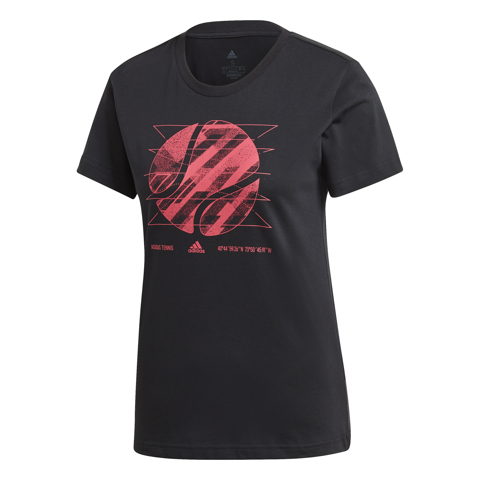 Buy adidas US Open Camiseta De Manga Corta Mujeres Negro Rojo online Tennis Point ES