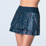 Ropa Lucky in Love Lucky in Love Lovin' Boucle Pleated Falda Mujeres - azul oscuro, multicolor