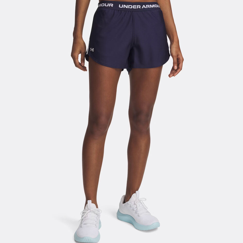 Under Armour Tech Play Up Shorts Con Bolsillo Para Pelota Mujeres - Azul