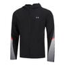 Velociti Storm Hooded Chaqueta Para Correr Hombres-Negro,Gris