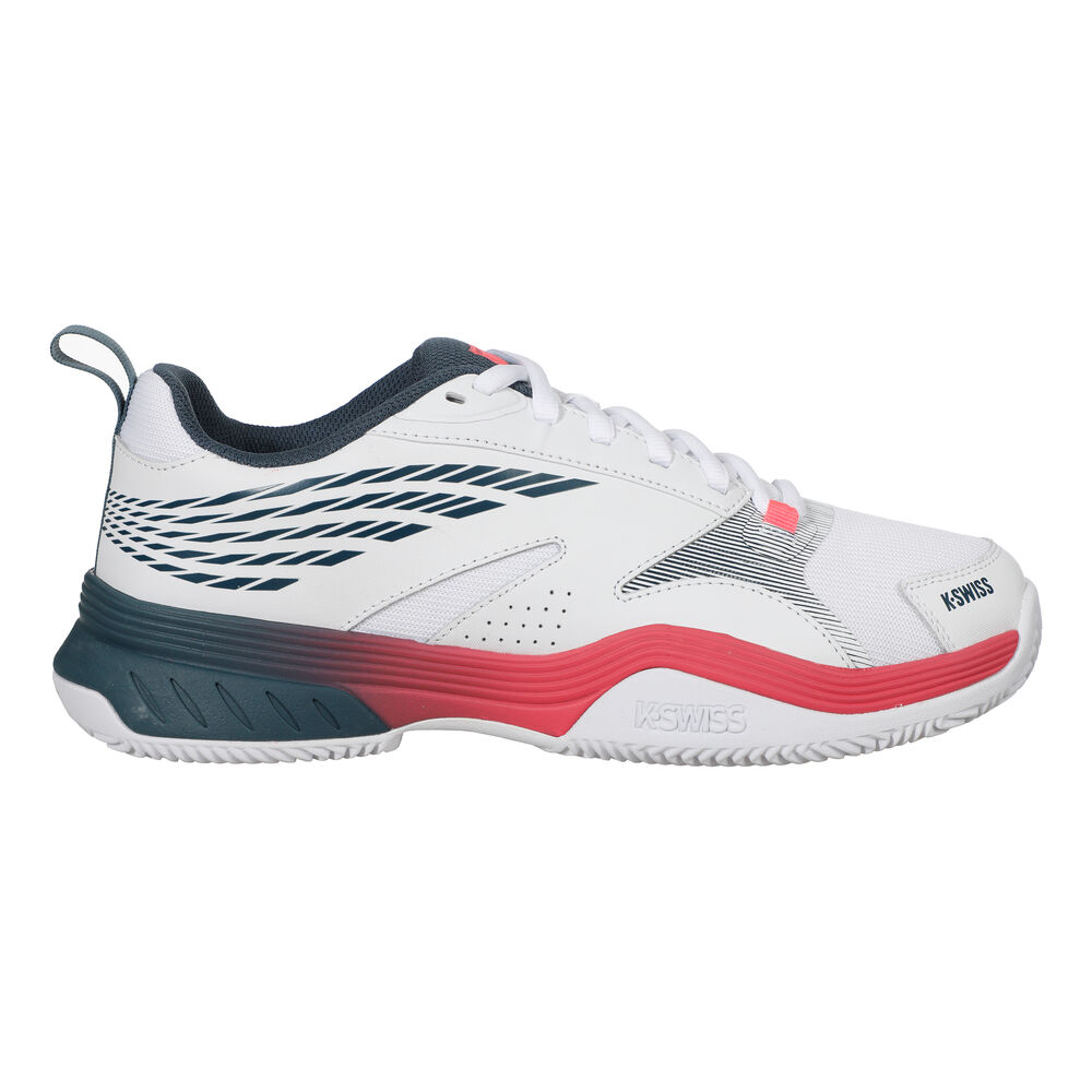 K-Swiss Speedex Zapatilla Tierra Batida Hombres - Blanco, Color Petróleo