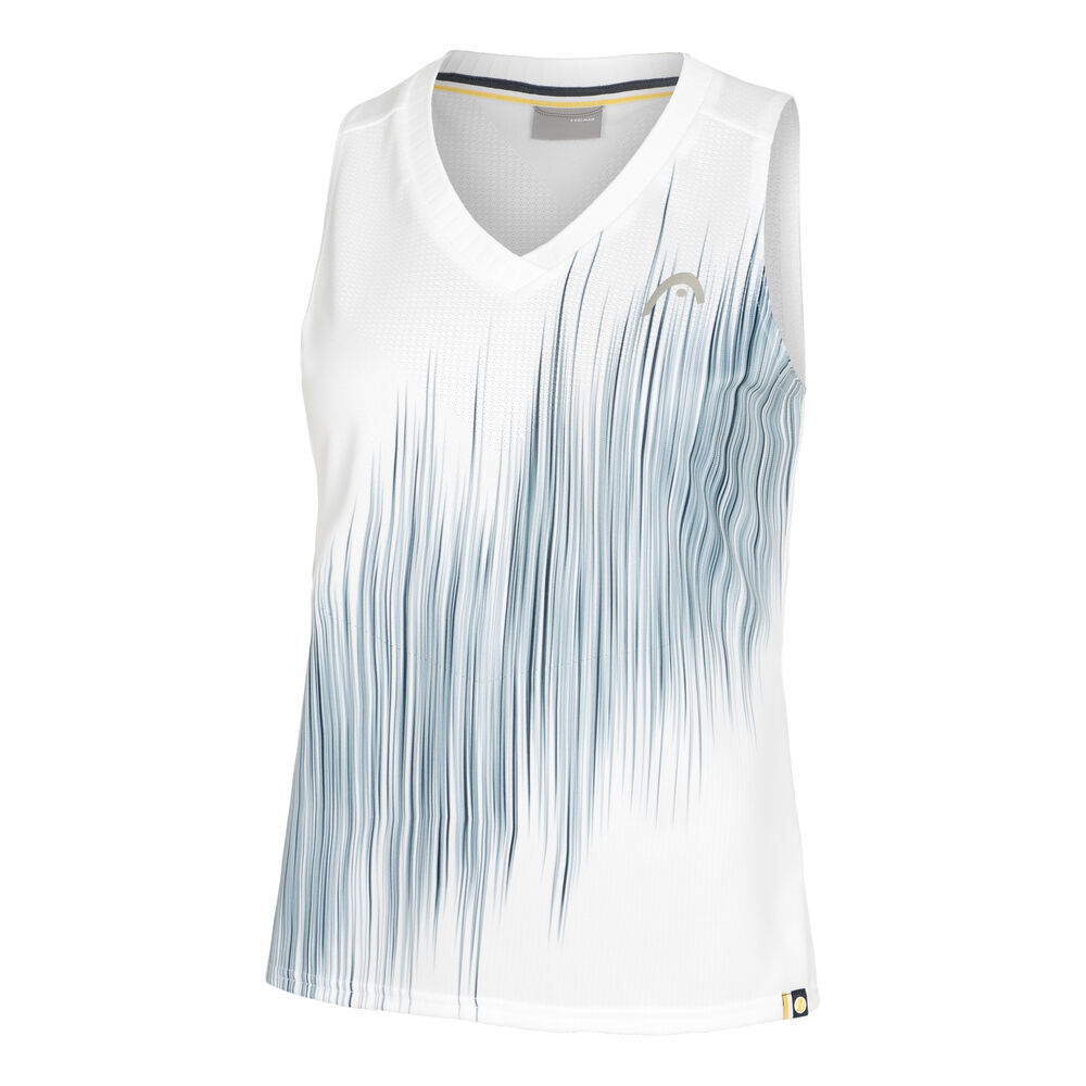 HEAD Performance Camiseta De Tirantes Mujeres-Blanco,Azul Oscuro
