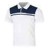 Riflesso Polo Hombres - blanco, azul oscuro