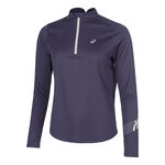 Ropa ASICS ASICS Icon 1/2 Zip Camiseta De Running Mujeres-Azul Oscuro