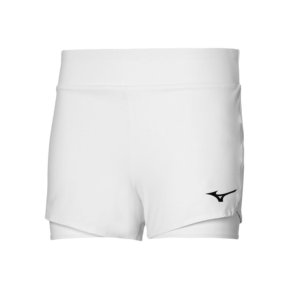 Mizuno Flex Shorts Mujeres - Blanco