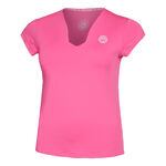 Ropa BIDI BADU BIDI BADU Bella 2.0 Tech V-Neck Camiseta De Manga Corta Mujeres-Rosa,Blanco