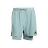 D4T 2in1 Shorts Hombres-salvia