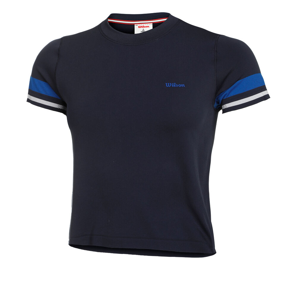 Wilson Brooklyn Seamless Camiseta De Manga Corta Mujeres-Azul Oscuro