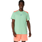 Ropa ASICS ASICS Court Camiseta De Manga Corta Hombres-Verde,Coral
