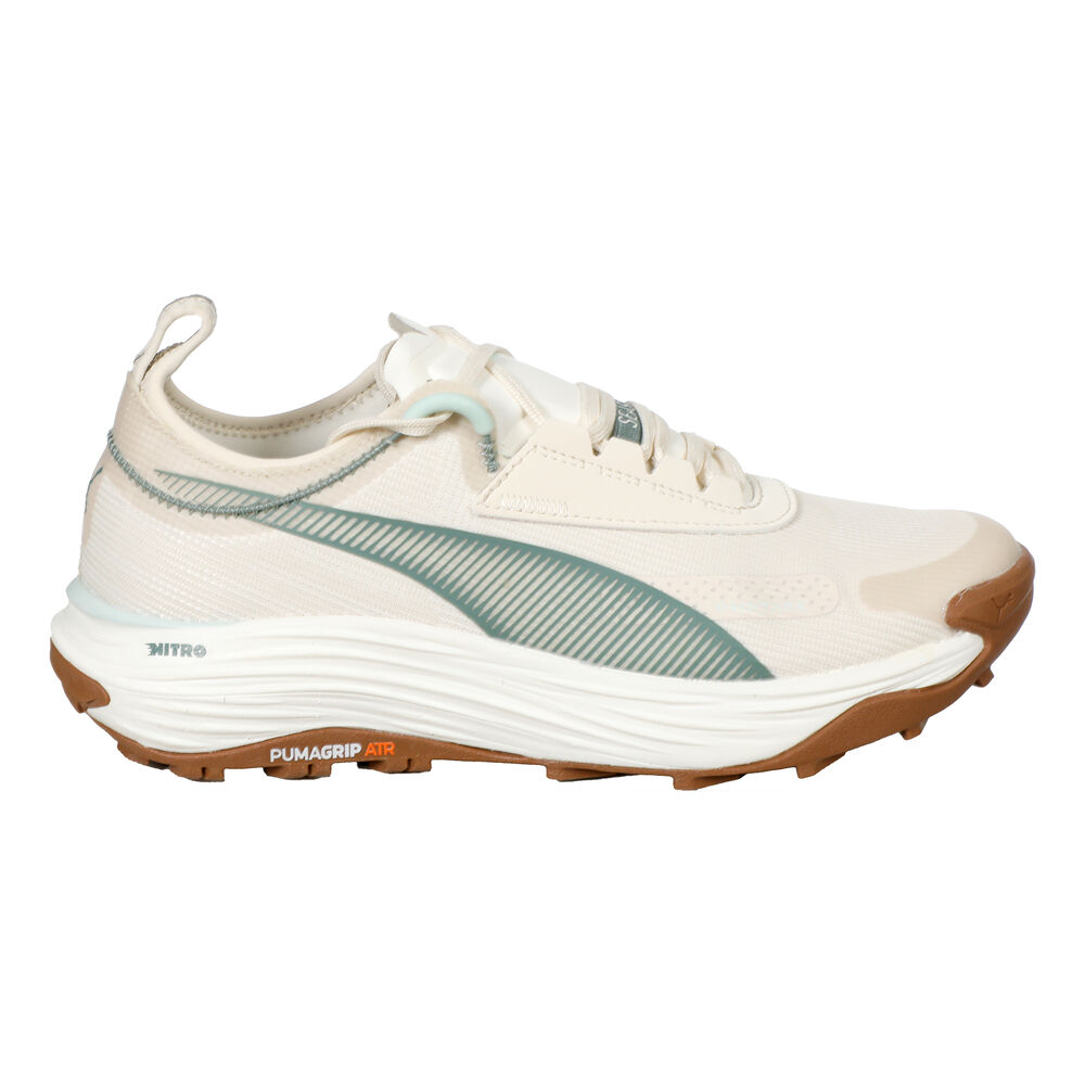 Puma Voyage Nitro 3 Tech Zapatilla Trail Mujeres - Blanco, Marrón