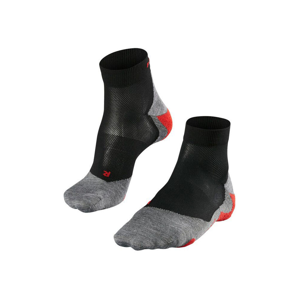 Falke RU5 Race Short Calcetines Para Correr Hombres - Negro, Gris Claro