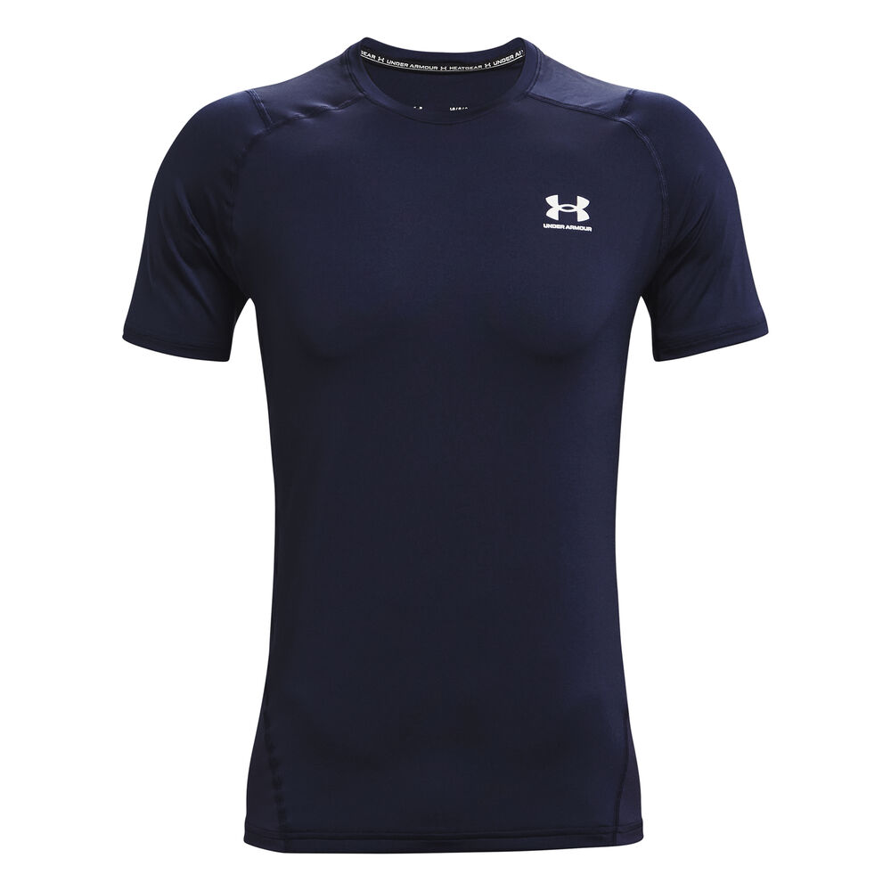 Under Armour Heatgear Fitted Camiseta De Manga Corta Hombres - Azul Oscuro
