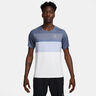 Court Dri-Fit Advantage Print Camiseta De Manga Corta Hombres-Azul-gris
