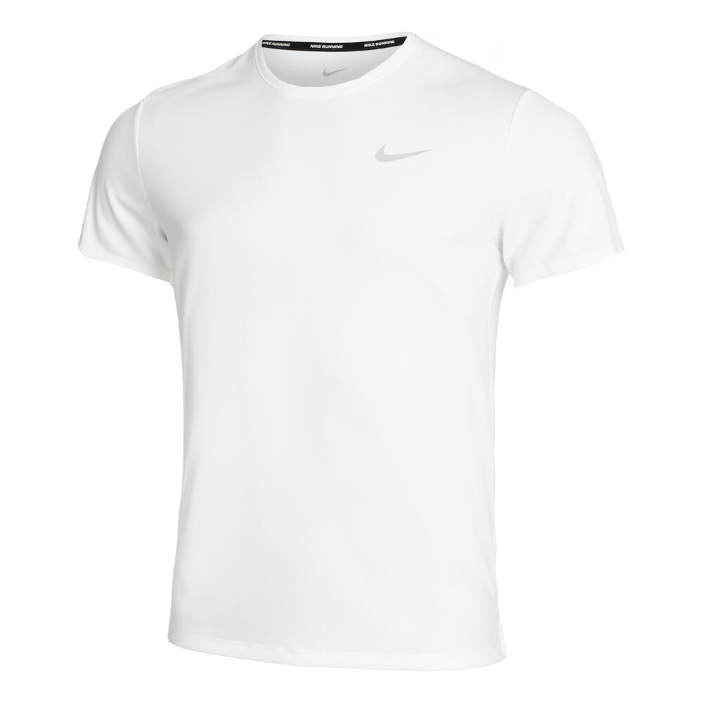 Nike Dri-Fit Miler UV Camiseta De Running Hombres - Blanco