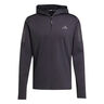 Own The Run Winter Half-Zip Camiseta De Running Hombres-Negro