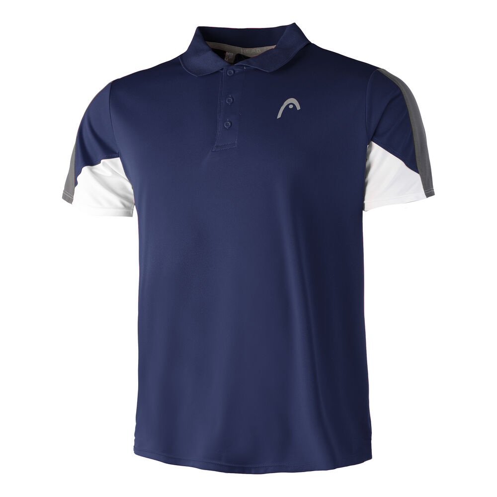 HEAD Club 22 Tech Polo Hombres-Azul Oscuro,Blanco