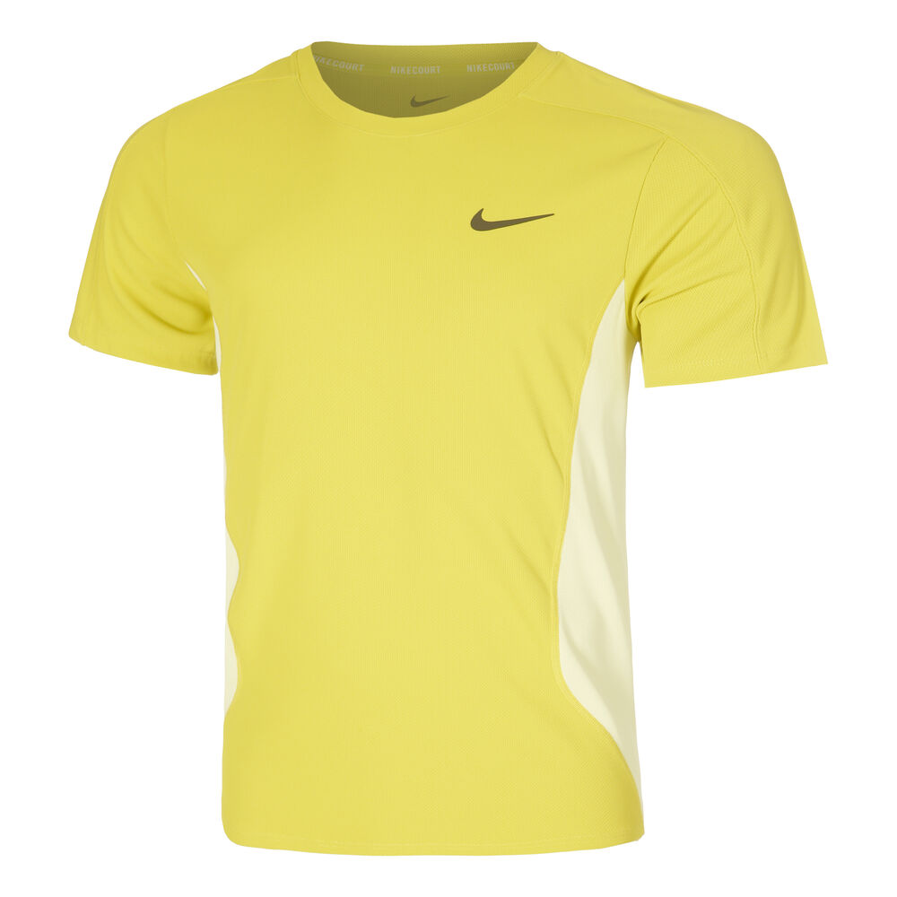 Nike Court Dri-Fit Advantage Slam Camiseta de manga corta Hombres - amarillo, lima