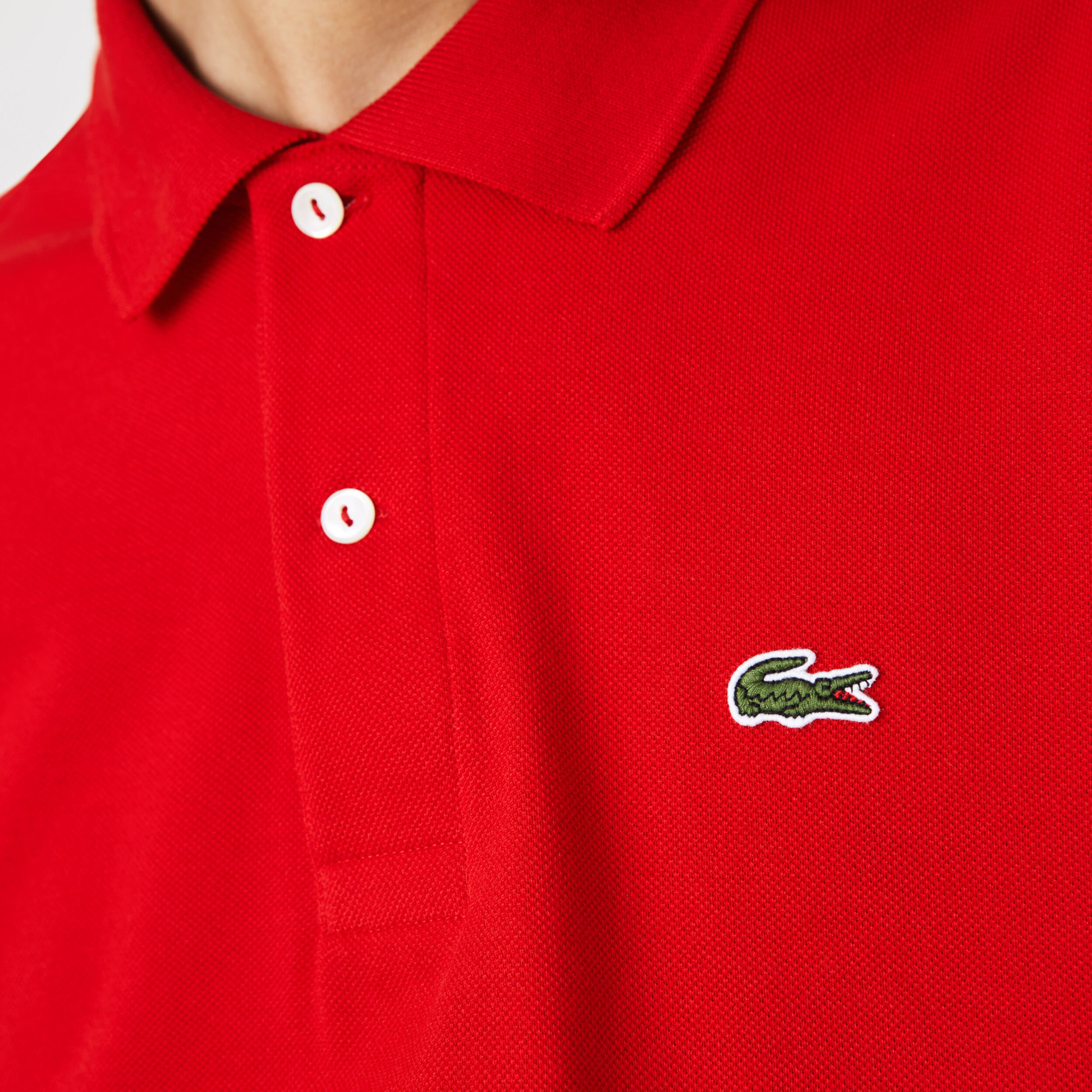 Camisa lacoste roja store