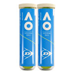 Pelotas de tenis Dunlop Dunlop Australian Open 2 Botes De 4 Pelotas