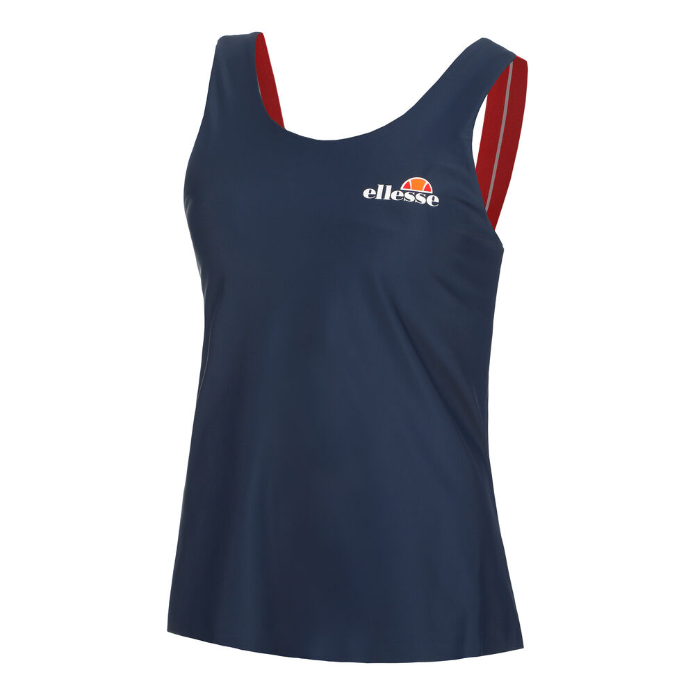 Ellesse Quincy Camiseta De Tirantes Mujeres - Azul Oscuro, Rojo