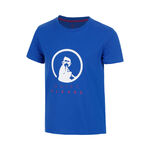 Ropa de tenis Quiet Please Quiet Please Advantage Logo Camiseta de manga corta Chicos - azul, blanco