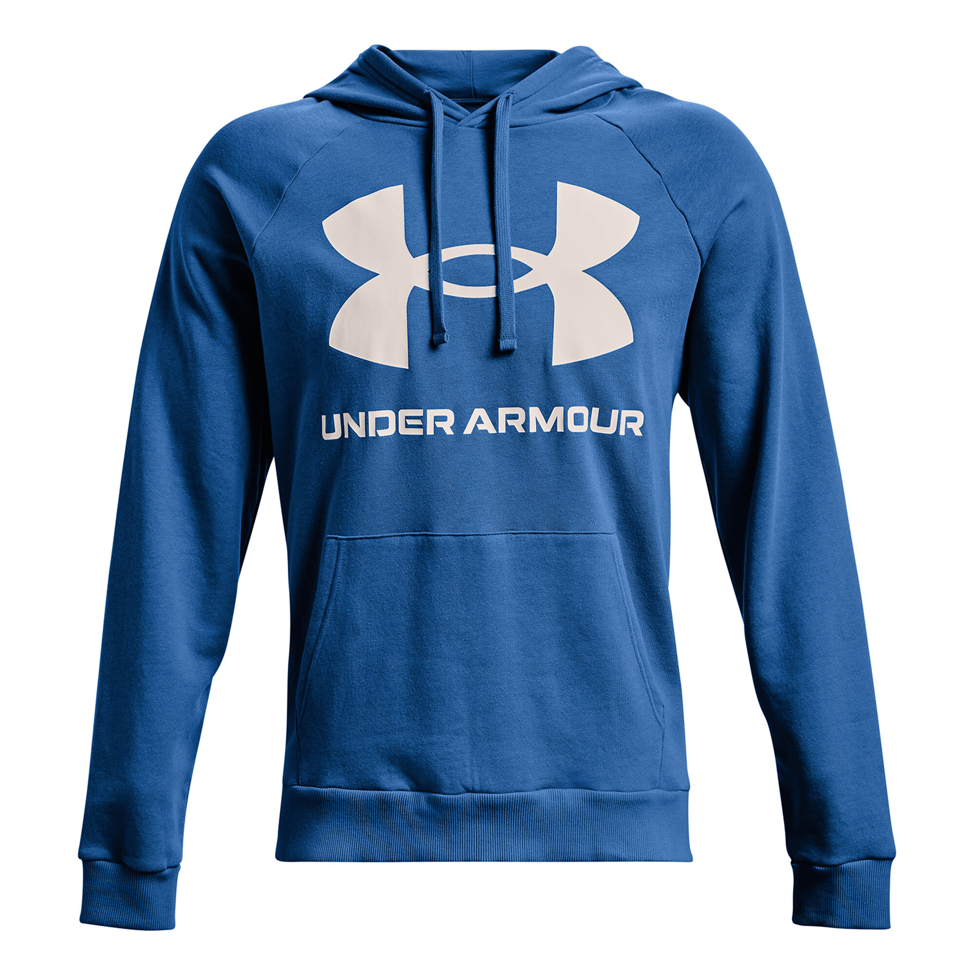 Under Armour Rival Fleece Big Logo Sudadera Con Capucha Hombres - Azul, online