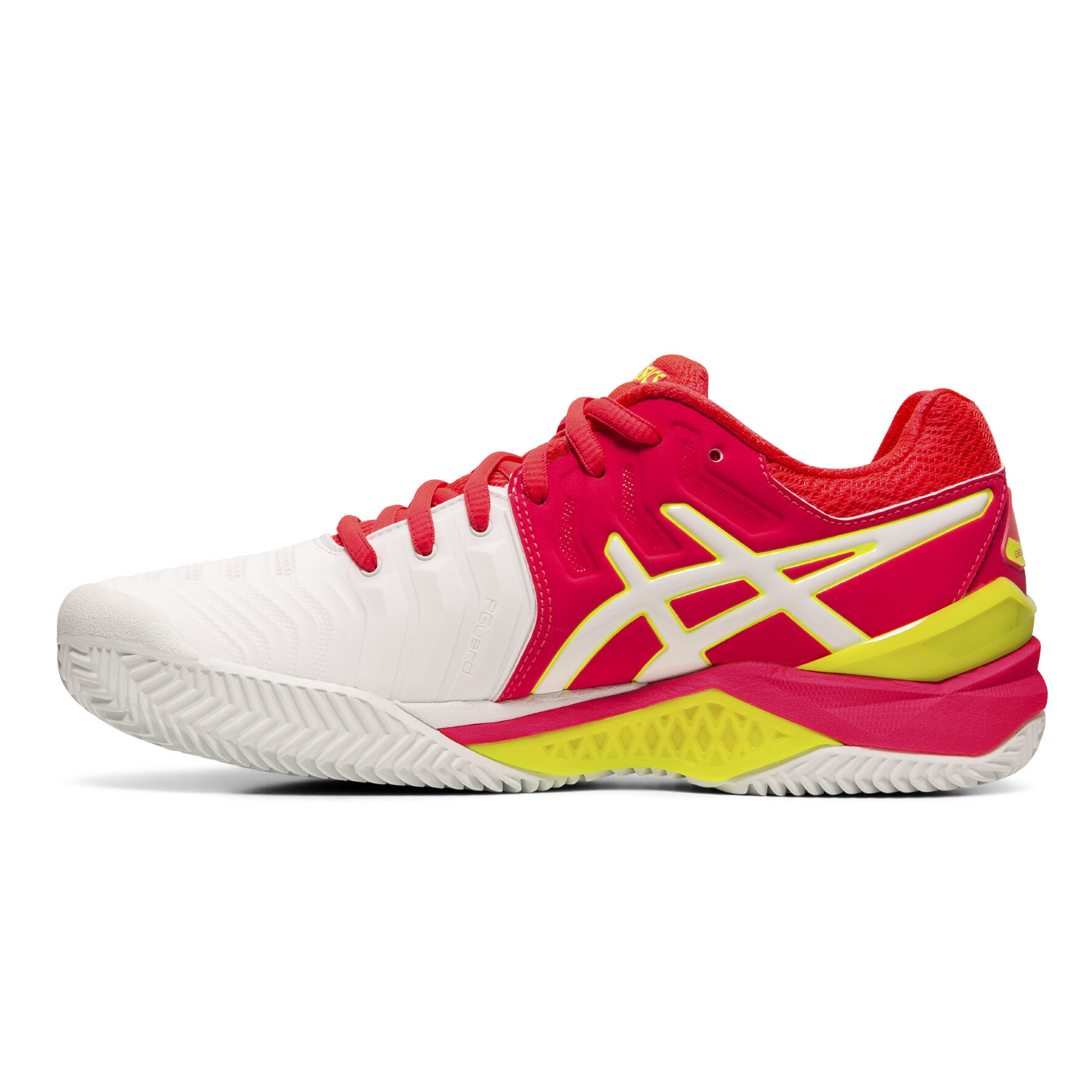 Buy ASICS Gel Resolution 7 Clay Zapatilla Tierra Batida Mujeres Blanco Rosa online Tennis Point ES