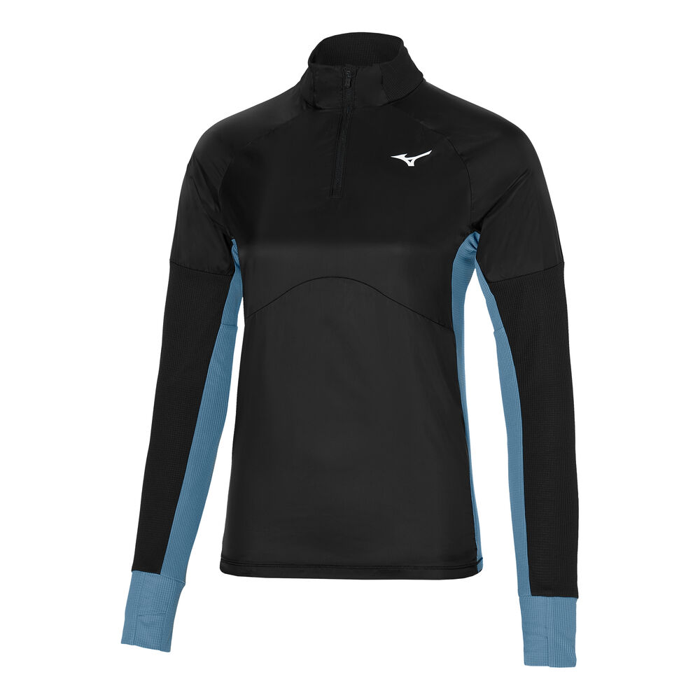 Mizuno Hybrid Camiseta De Manga Larga Mujeres - Negro