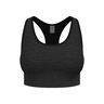 Seamless Medium Padded Sport Sujetador deportivo Mujeres-negro
