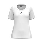 Ropa HEAD HEAD Club 25 Tech Camiseta De Manga Corta Chicas-Blanco